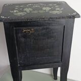 Vintage floral pattern bedside table