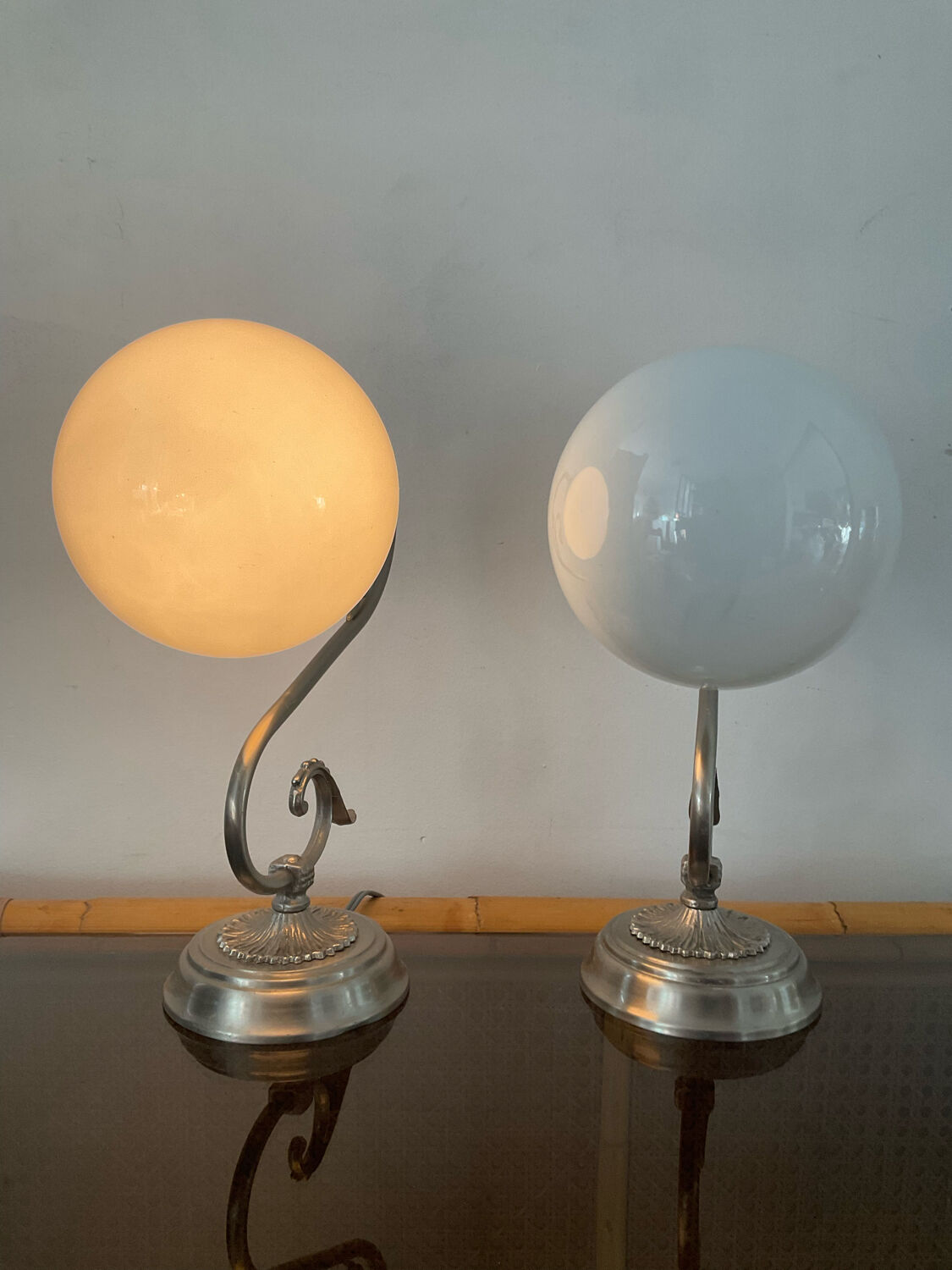 Pair of vintage lamps 70s