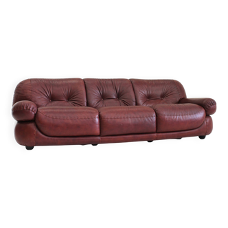 Sapporo Italian leather sofa Mobil Girgi 70s
