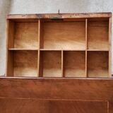 Walnut work table circa 1840.