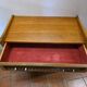 Vintage rattan and oak chest of drawers from the 60s