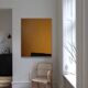 Abstract painting Mb1 ocher 100x81 cm