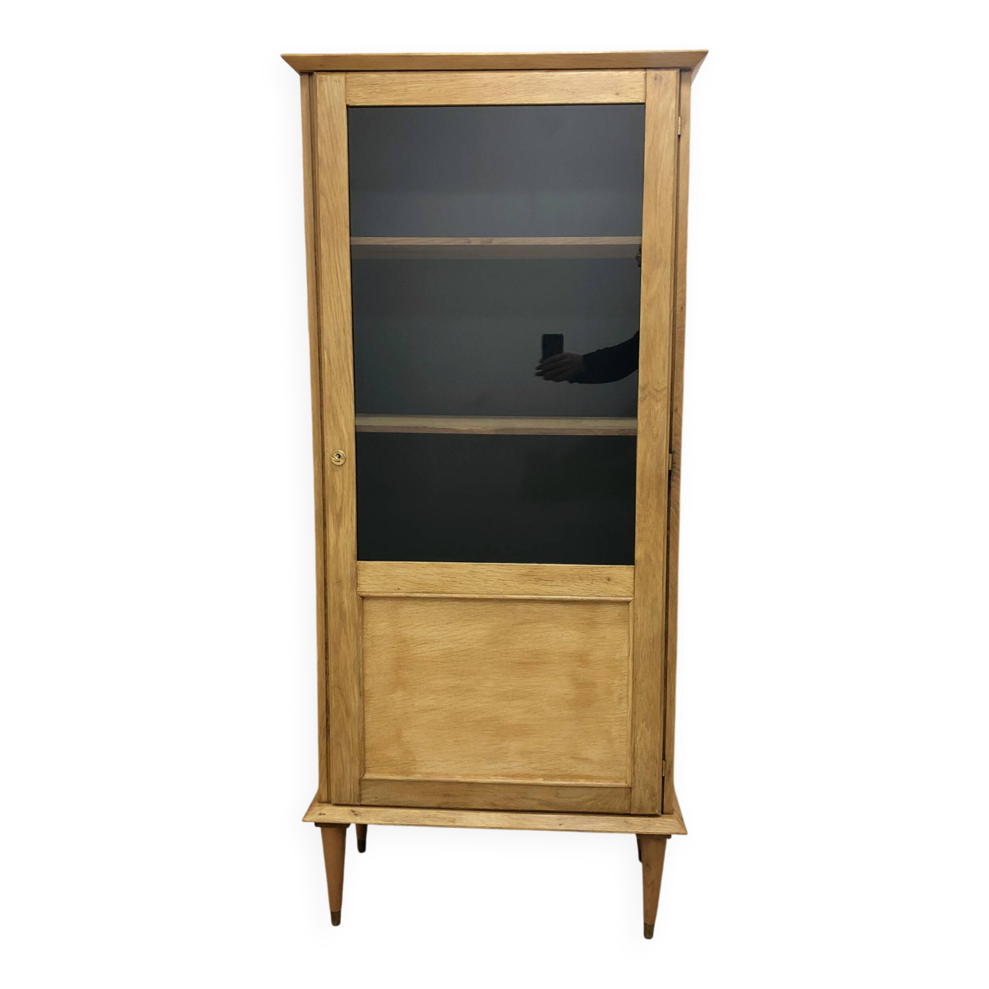 Vitrine vintage en chêne