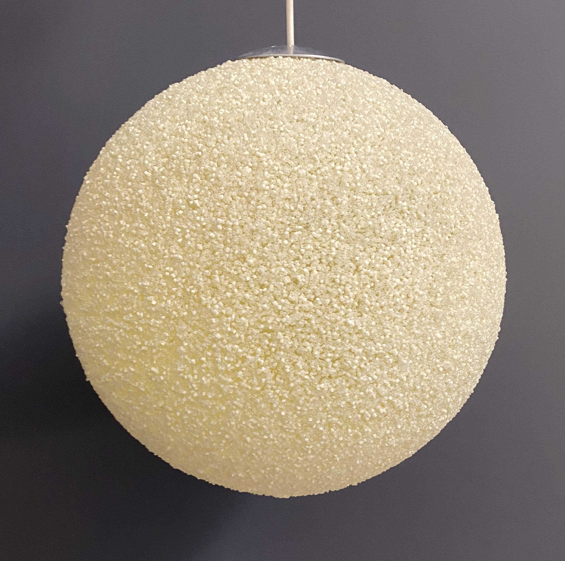 Suger ball lamp in yellow by John and Sylvia Reid 1960s