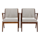 1960s Selman Selmanagic Pair of Restored Armchairs by VEB Deutsche Werkstätten Hellerau, Germany