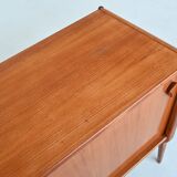 Bosteels Meubelen unique small sideboard in walnut Belgium 1970