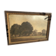 Old painting landscape village
