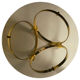 Ronald Schmitt diamond designer glass coffee table brass par Knut Hesterberg