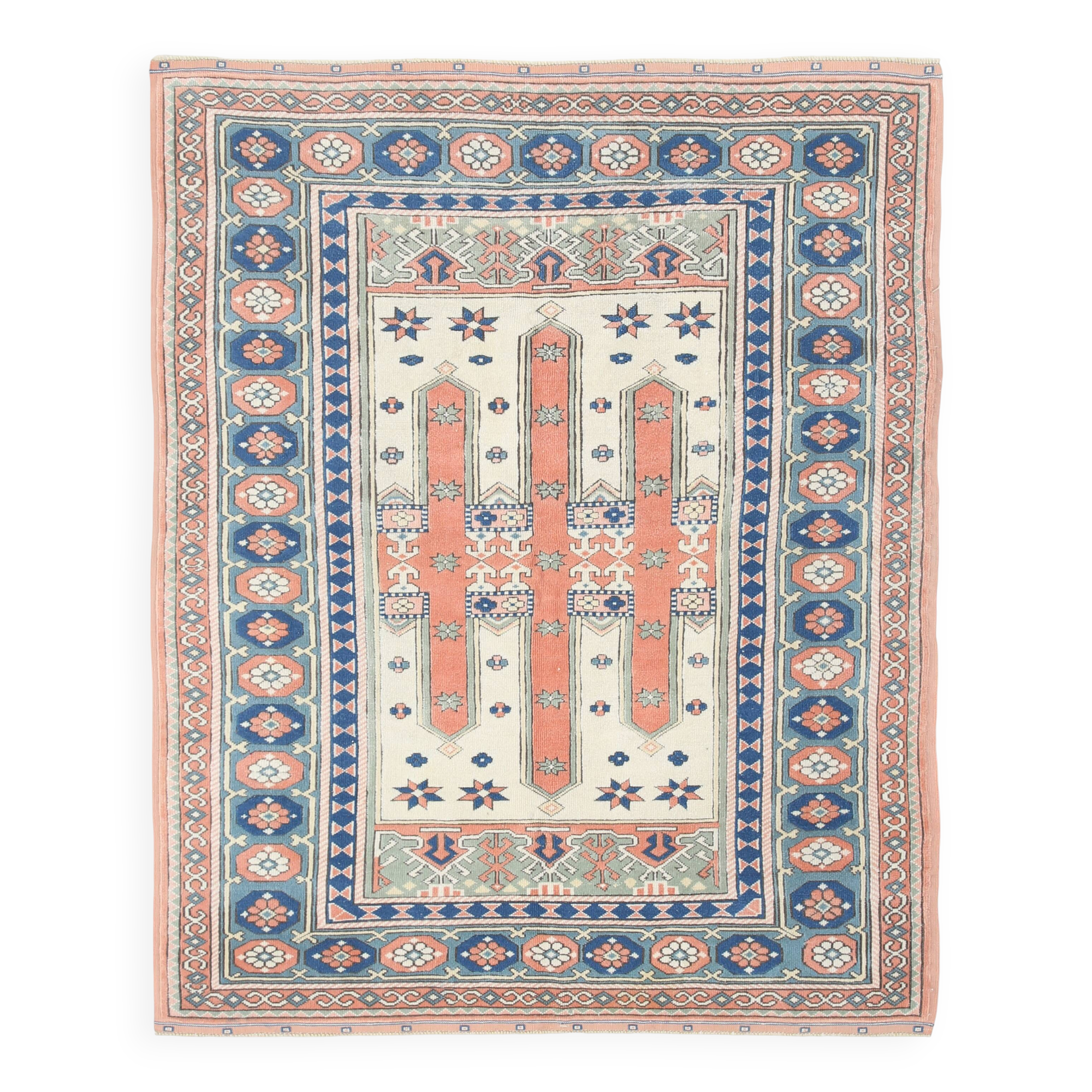 5x7 Blue & Copper Classic Persian Rug, 166x209Cm