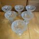 Salad bowl + 6 Ice Fruit Cups Mousse PAVEL PANEK Moulded Glass Vintage