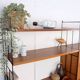 WHB shelf in teak, retro vintage style from the 60s-70s.