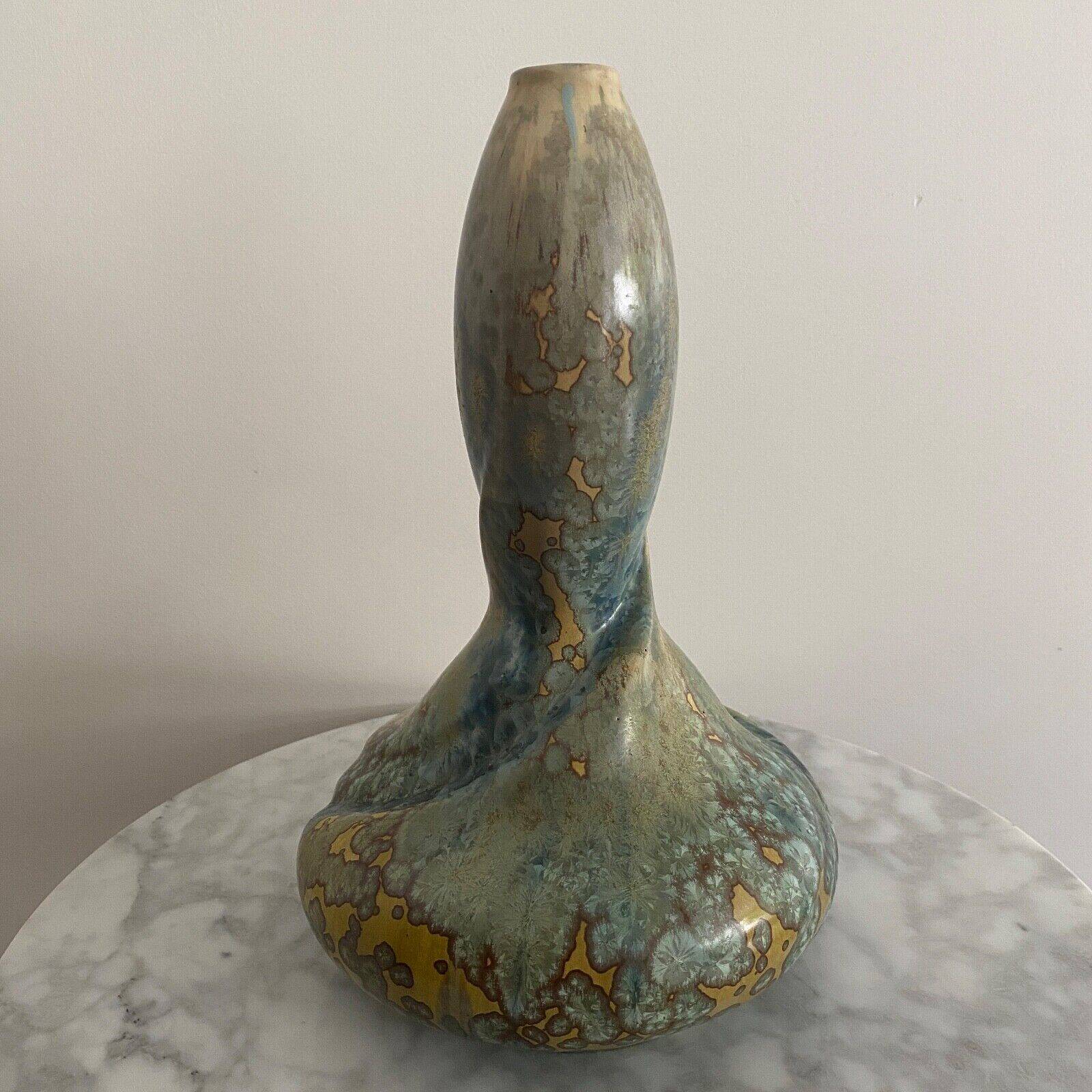 Pierrefonds stoneware vase 1900 Art Nouveau