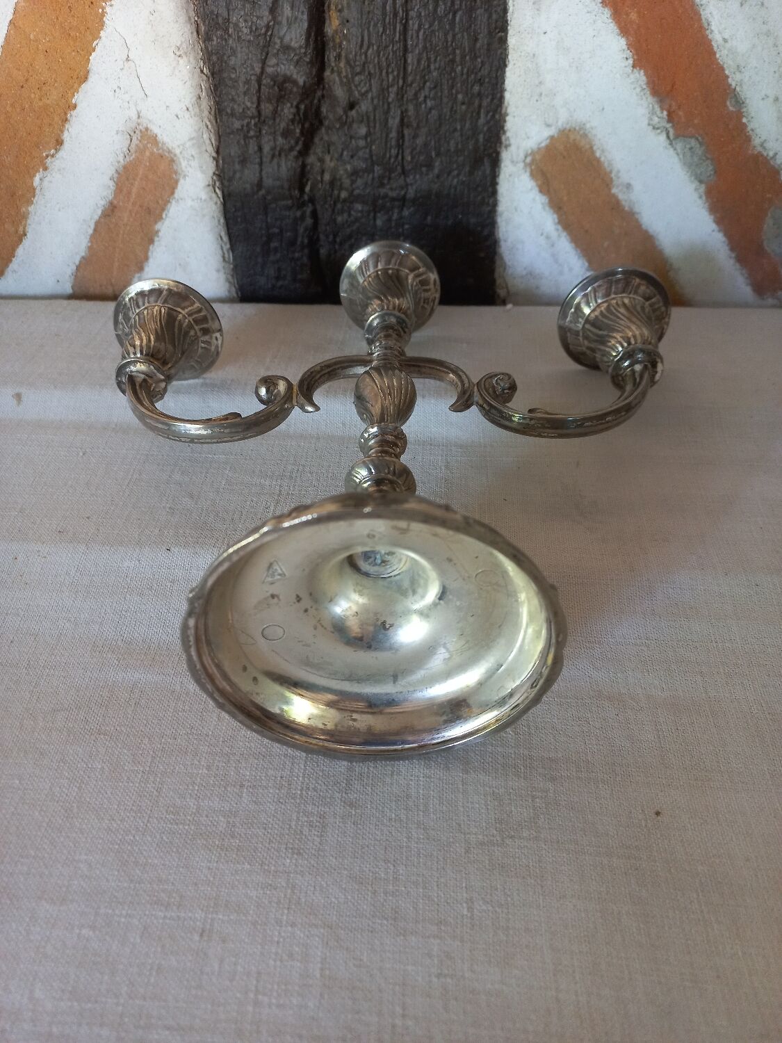 Pair of silver candlesticks