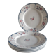 6 flat plates "Ninette" from the Digoin Sarreguemines manufacture, France