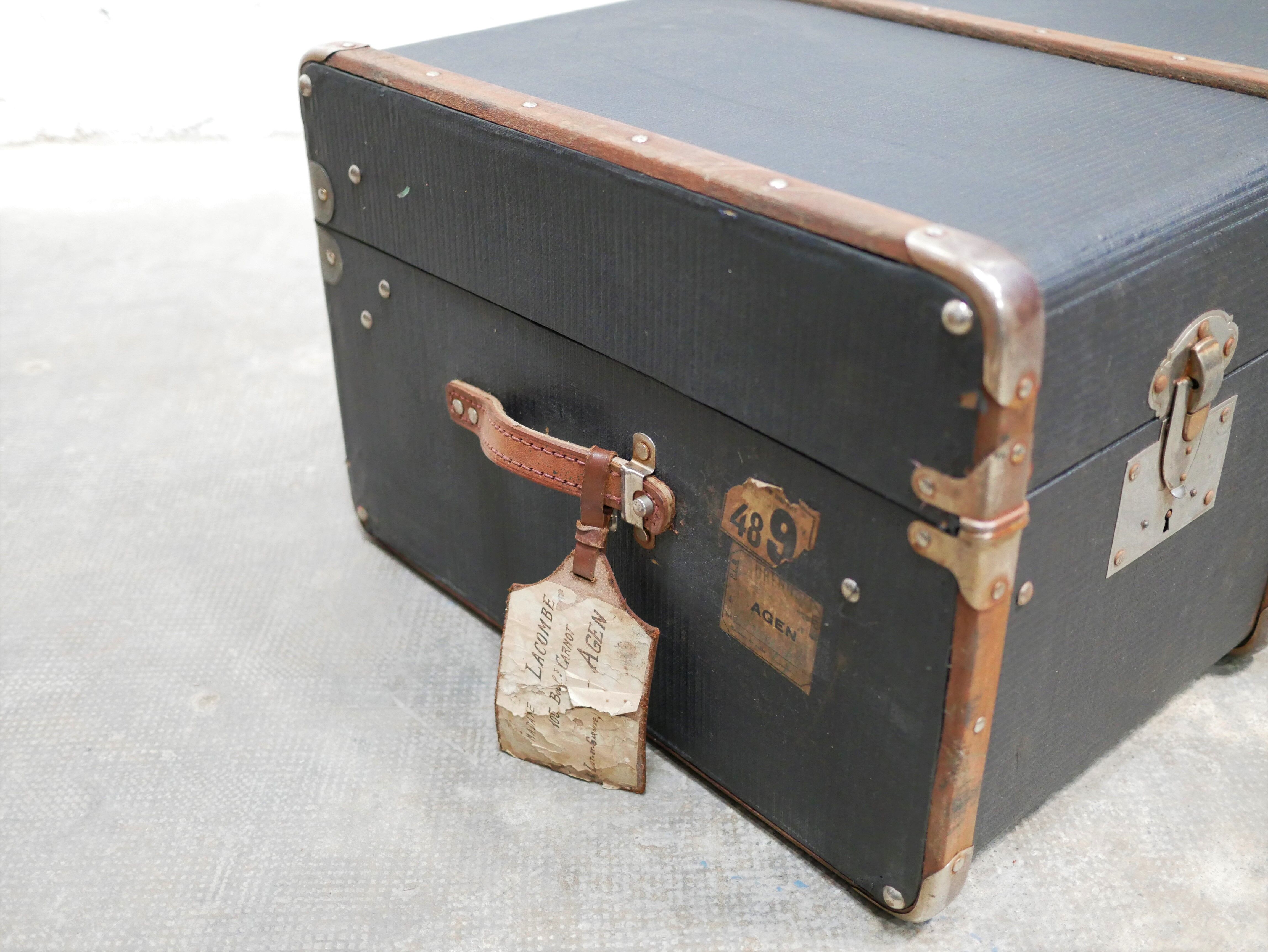 Vintage suitcase storage trunk