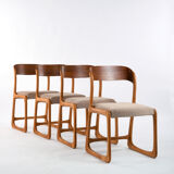 4 Baumann sled chairs