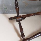 Vintage turned solid wood tripod stool