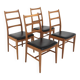 4 Scandinavian teak chairs, Sweden, 1960