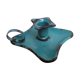 Candlestick enamelled "cellar rat"