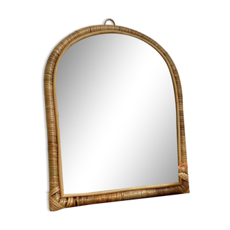 Rattan mirror