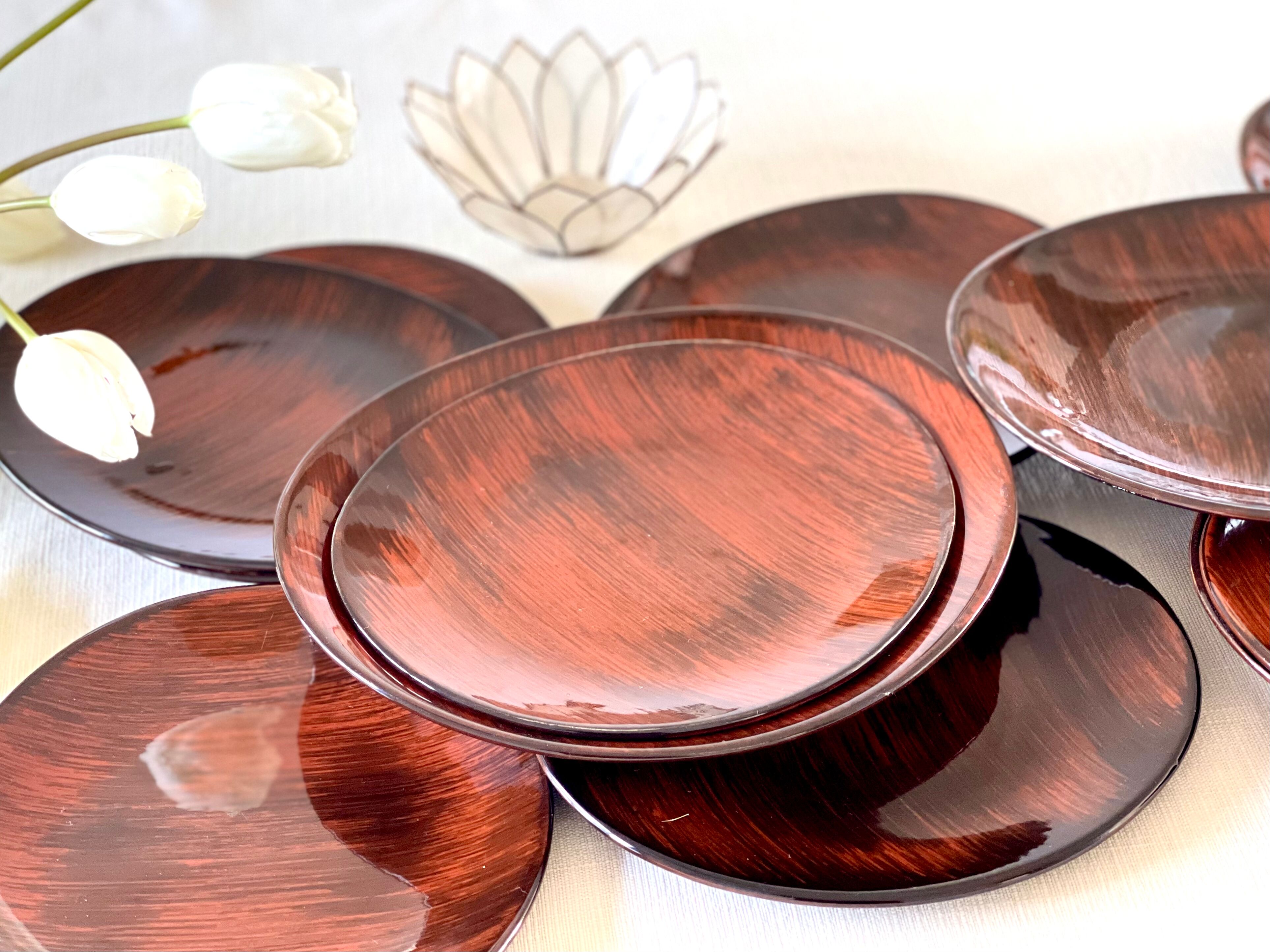 12 assiettes vintage 1970
