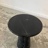 Black marble side table