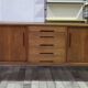 Scandinavian enfilade in teak by Nils Jonsson for Troeds, circa 1960.