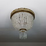 Ceiling light trash pearls and Crystal pendants