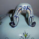 Soupière en faience vieux rouen XIXeme decor floral