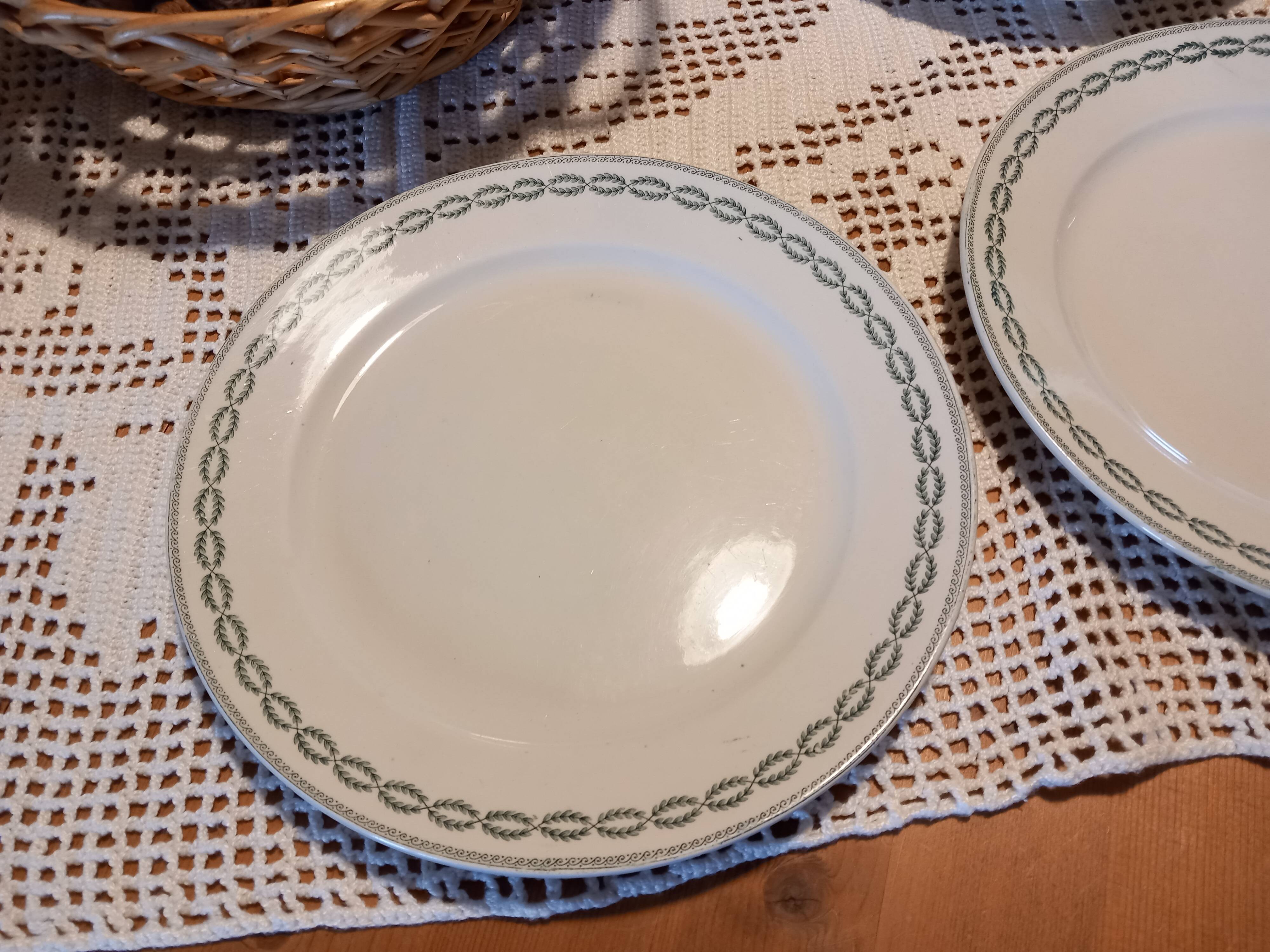 5 flat plates "Nobilis" Sarreguemines