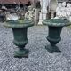 Pair of antique Medici vases in cast iron