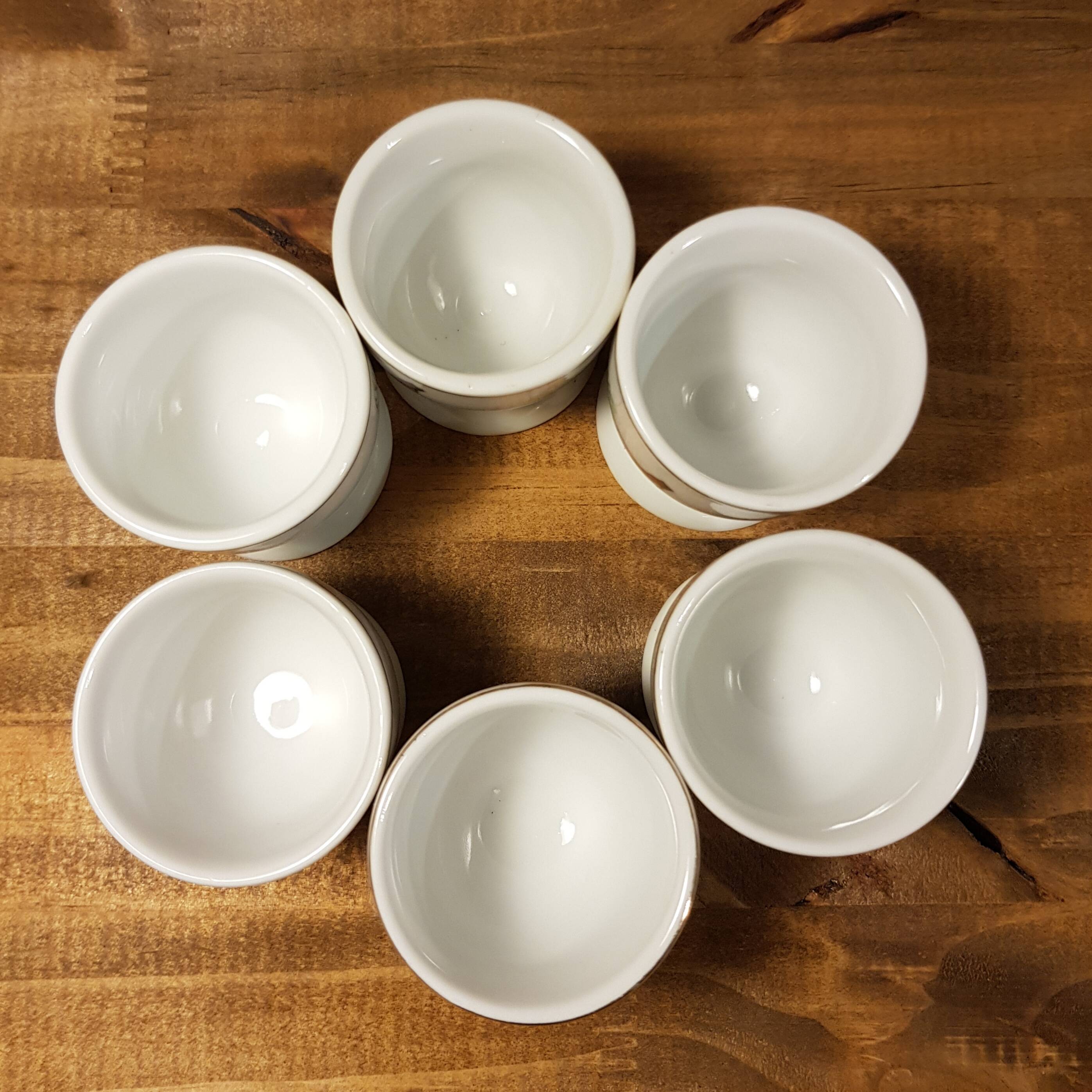 6 Movitex porcelain egg cups