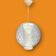 Spherical pendant light in bubbled and opaque blown glass