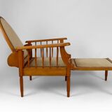 Morris beech lounge chair, Art Deco, France, Circa 1925
