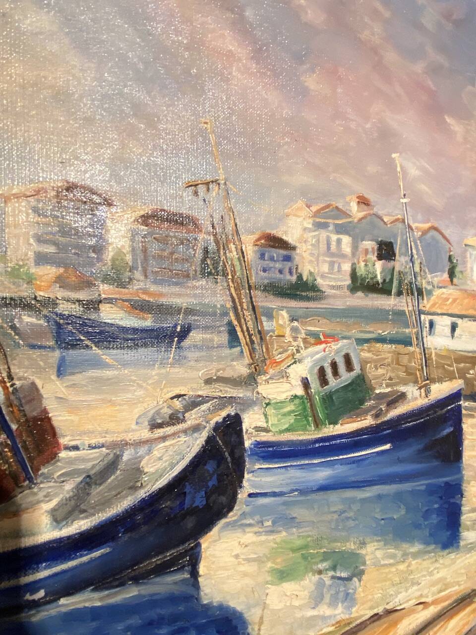Old painting, Marine signed André Cartayrade (1921-2016)