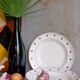 Five plates Céranord Saint-Amand "Brocatelle" vintage