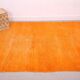 Tapis marocain vintage orange 174 x 255 cm - Tapis en laine berbère - Tapis fait main