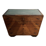 Commode art déco en noyer