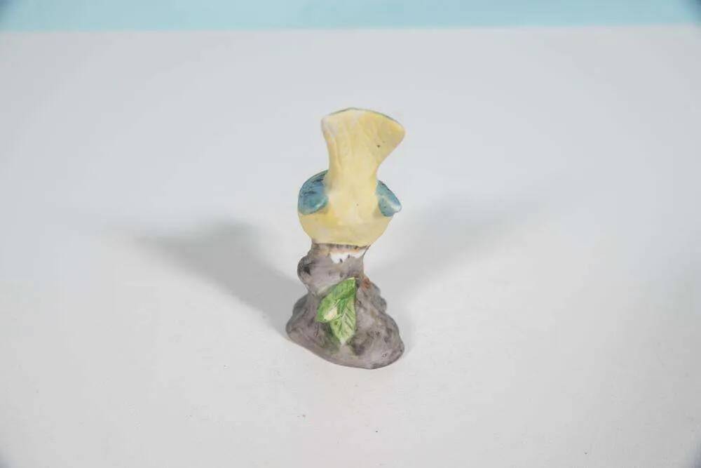 Vintage porcelain bird Blue Tit