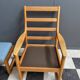 Johannes Andersen highback chair with hocker for Silkeborg Denmark