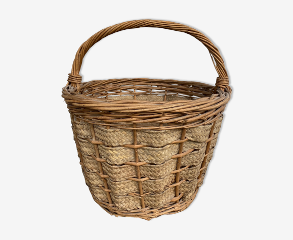 Panier rond en osier