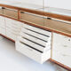 Vintage shop counter with window, Spain 1960