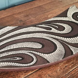 African dish, terracotta, African-inspired decoration.