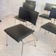 Set of six Sparta leather chairs by Christoph Hindermann for Dietiker, 1990s.