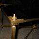 Bronze coffee table and black glass