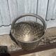 Vintage French Silver Plated Dimpled Basket