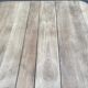 Rectangular Art Deco dining table with a central pedestal, stripped in solid oak.
