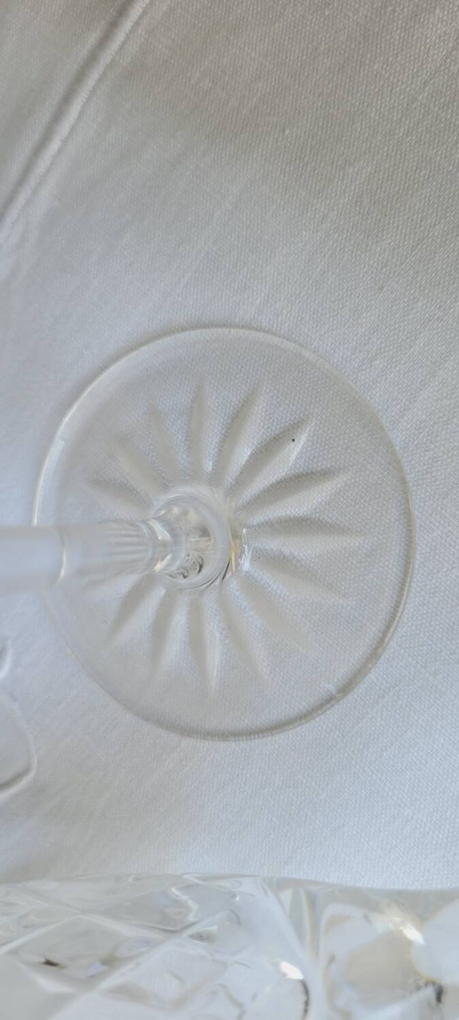 Set of 4 crystal flutes
