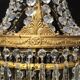 Grapefruit Hot Air Balloon Chandelier * Hollywood Regency * 50s