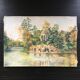 Tableau  kiosque dans le parc